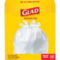 13 Gallon Unscented Quick-Tie Tall Kitchen Trash Bags 68 Count S42990