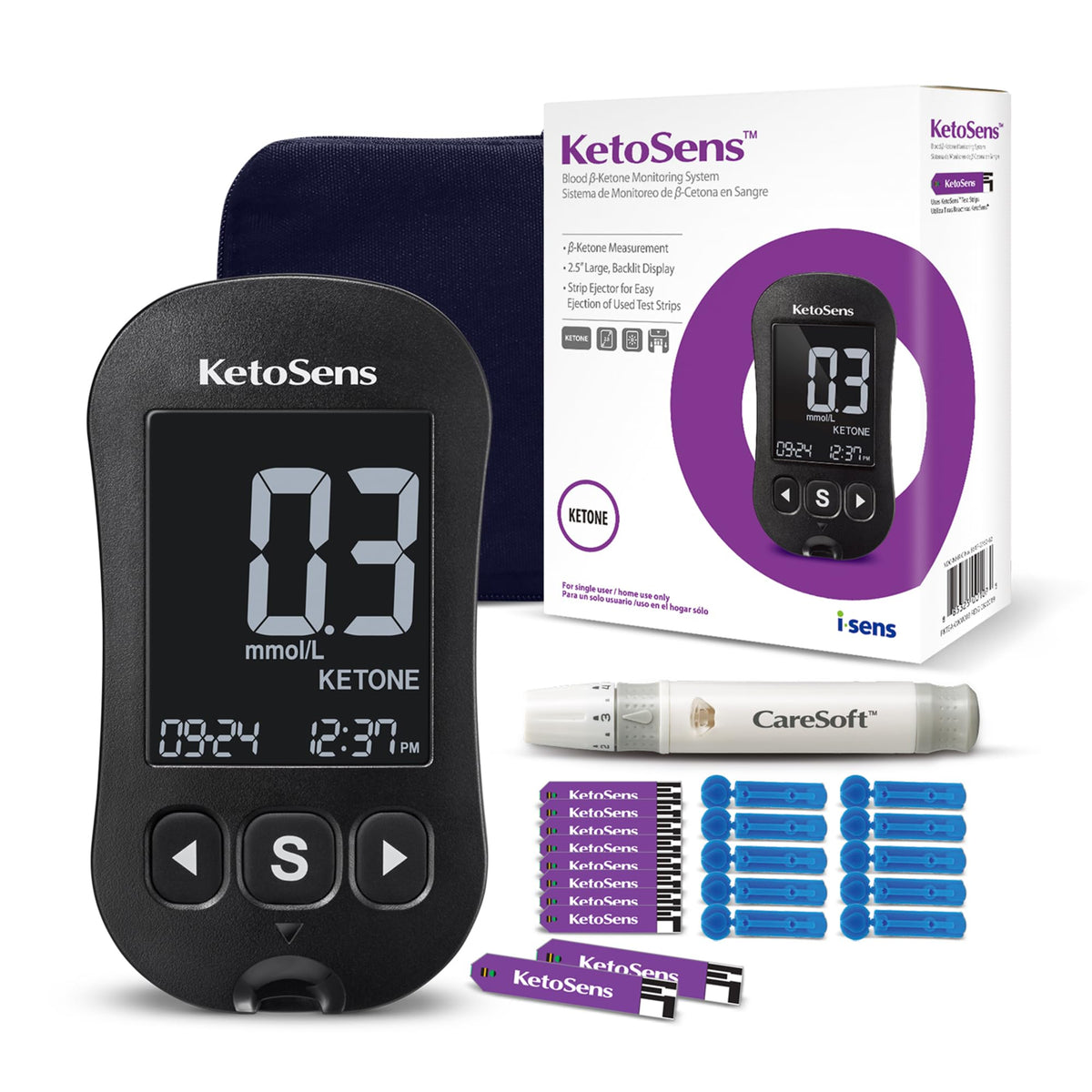 Blood Ketone Monitoring Starter Kit with 10 Test Strips H6133