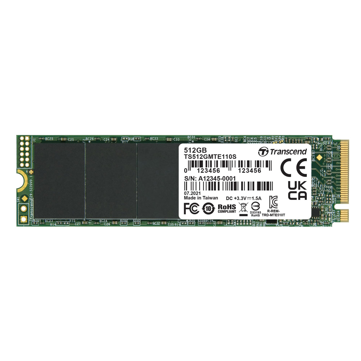 512GB PCIe 3.0 M.2 2280 SSD J434602