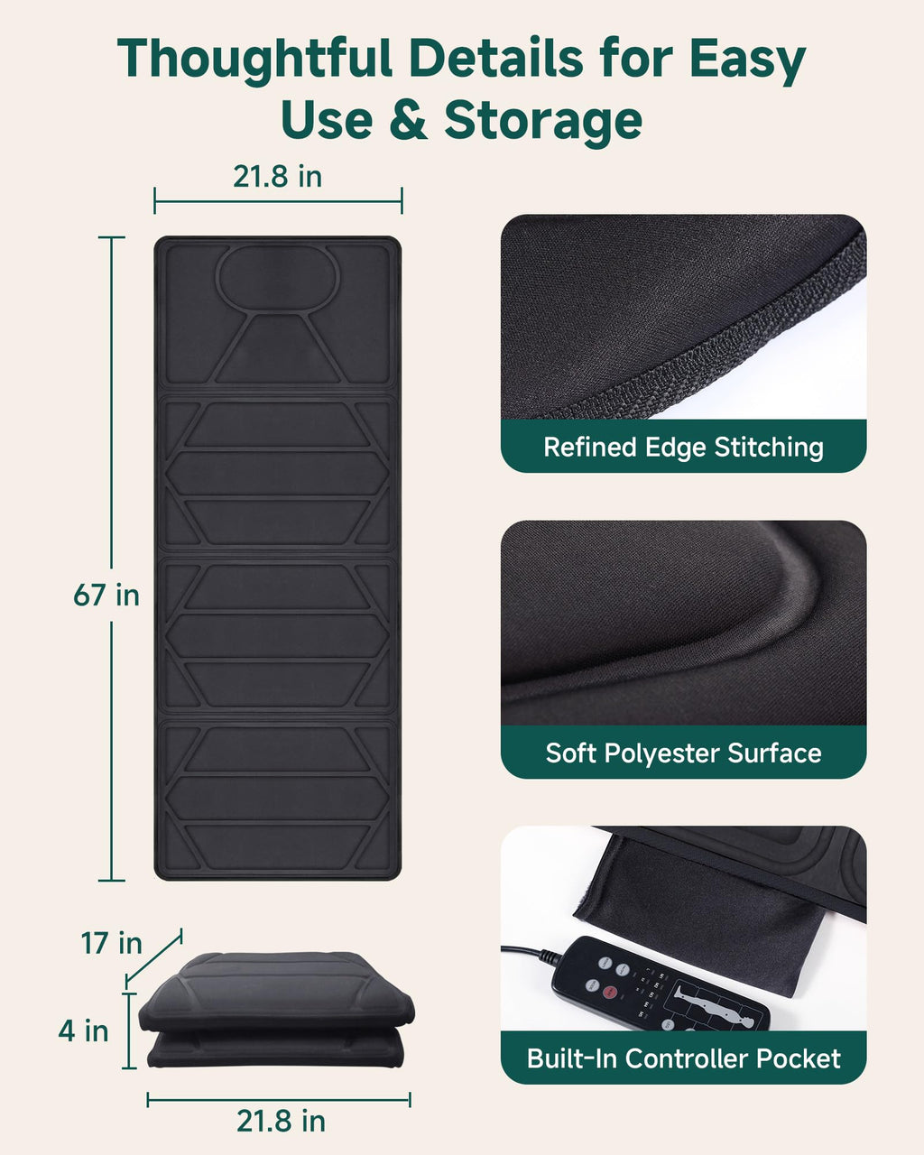 Full Body Massage Mat with Heat P193
