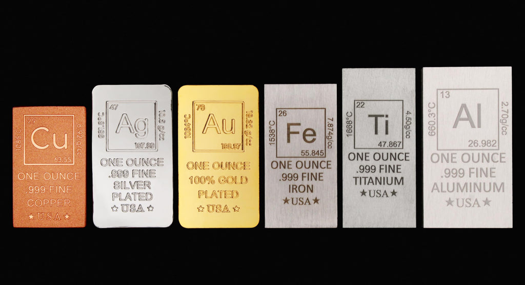 1 oz Gold Plated Bar Q233