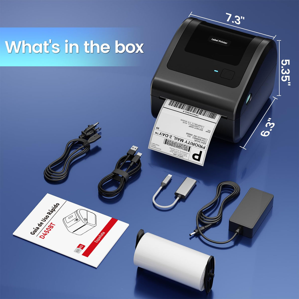 Bluetooth Shipping Label Printer P12740