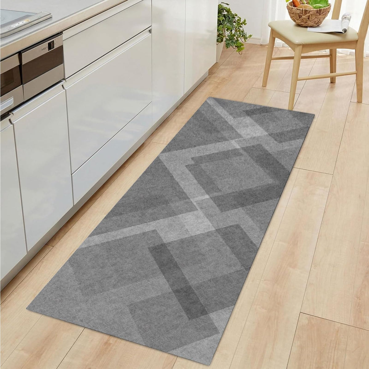 Non Slip Washable Low-Pile Runner Rug 60x300cm S5941