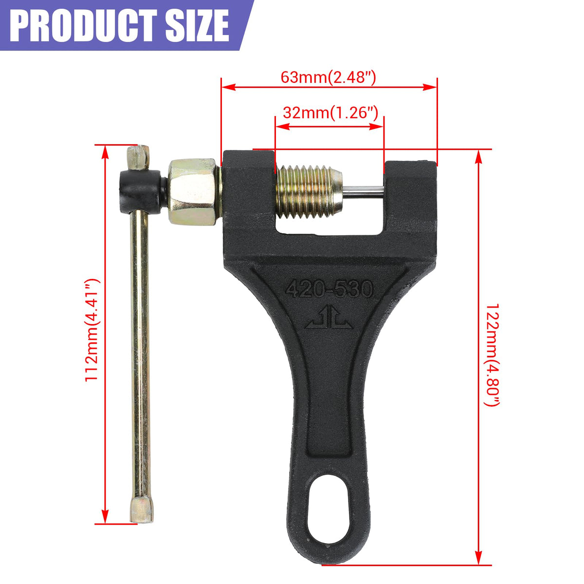 Motorcycle Chain Breaker Tool T958454