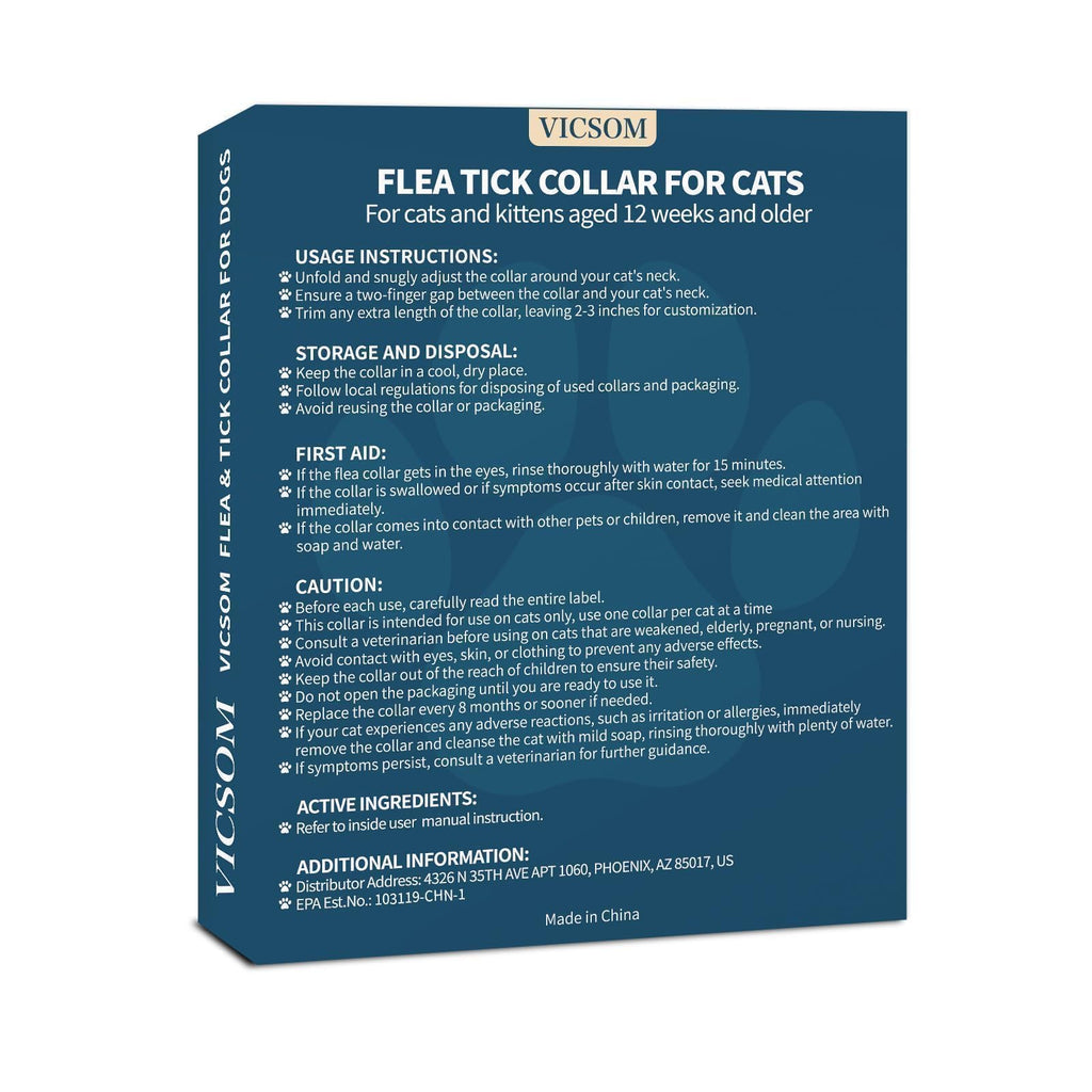Flea Collar for Cats 4 Pack G990