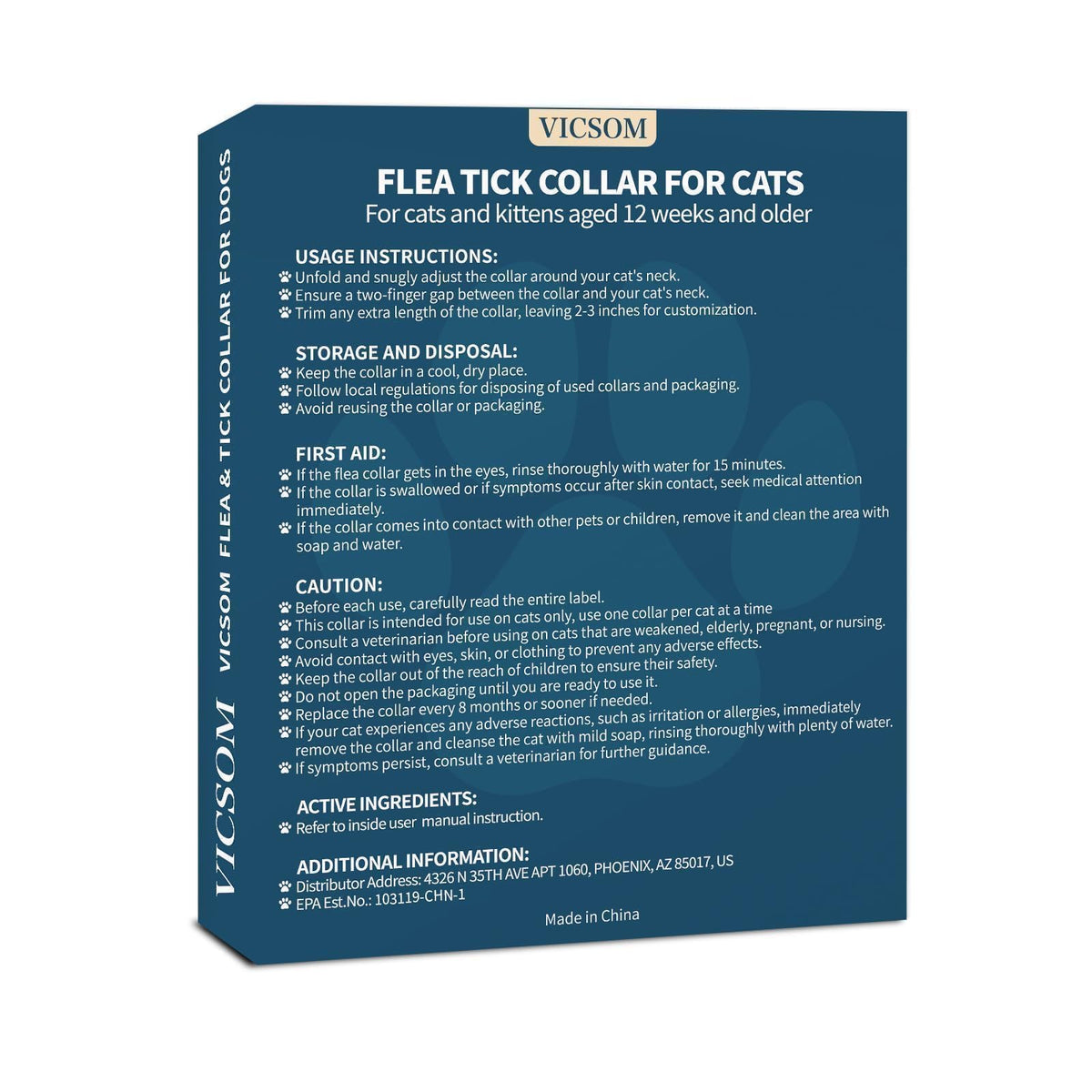 Flea Collar for Cats 4 Pack G990