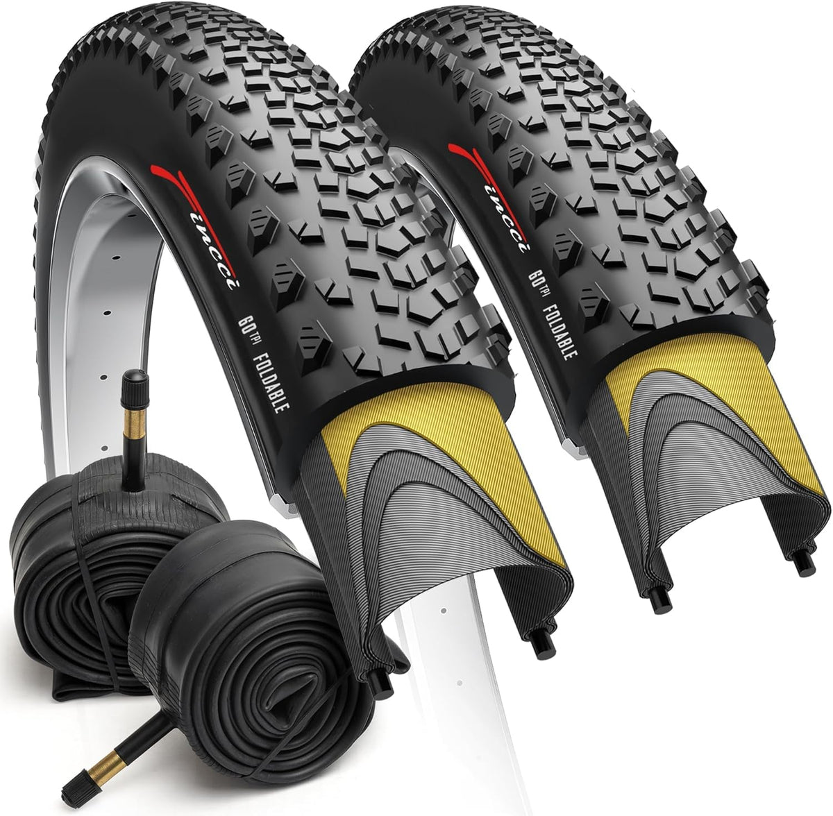 700x40c Gravel Bike Tire & Tubes Schrader Foldable 28" L839806