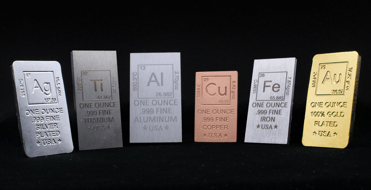 1 oz Gold Plated Bar Q233
