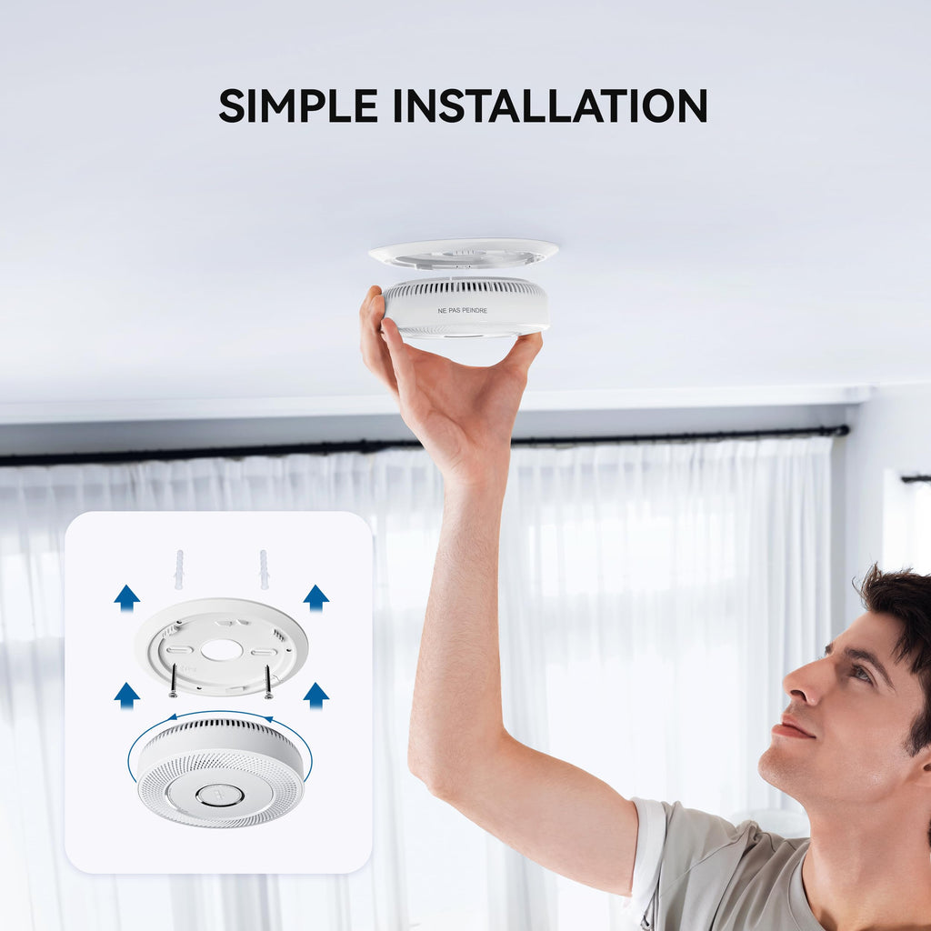 Smoke and Carbon Monoxide Detector 10-Year Battery L932