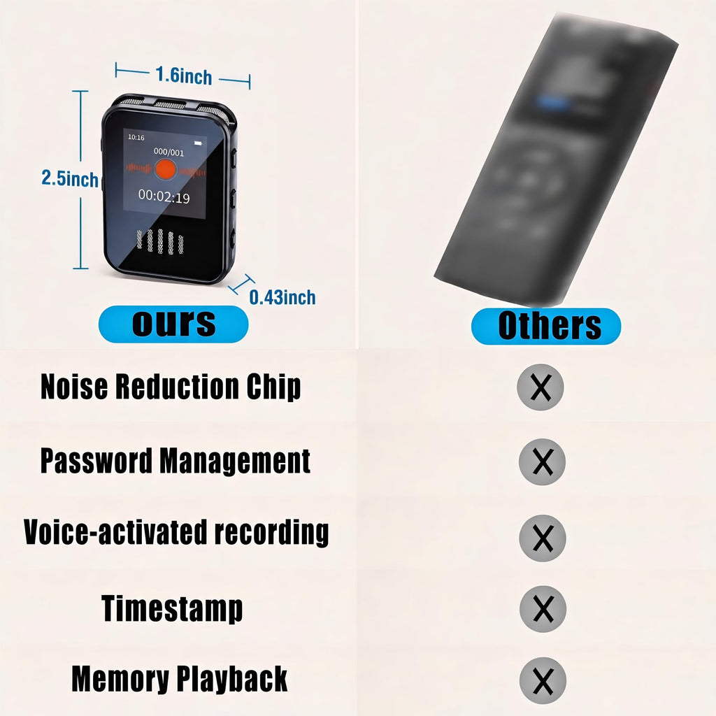 Voice-Activated Recorder with Playback M869
