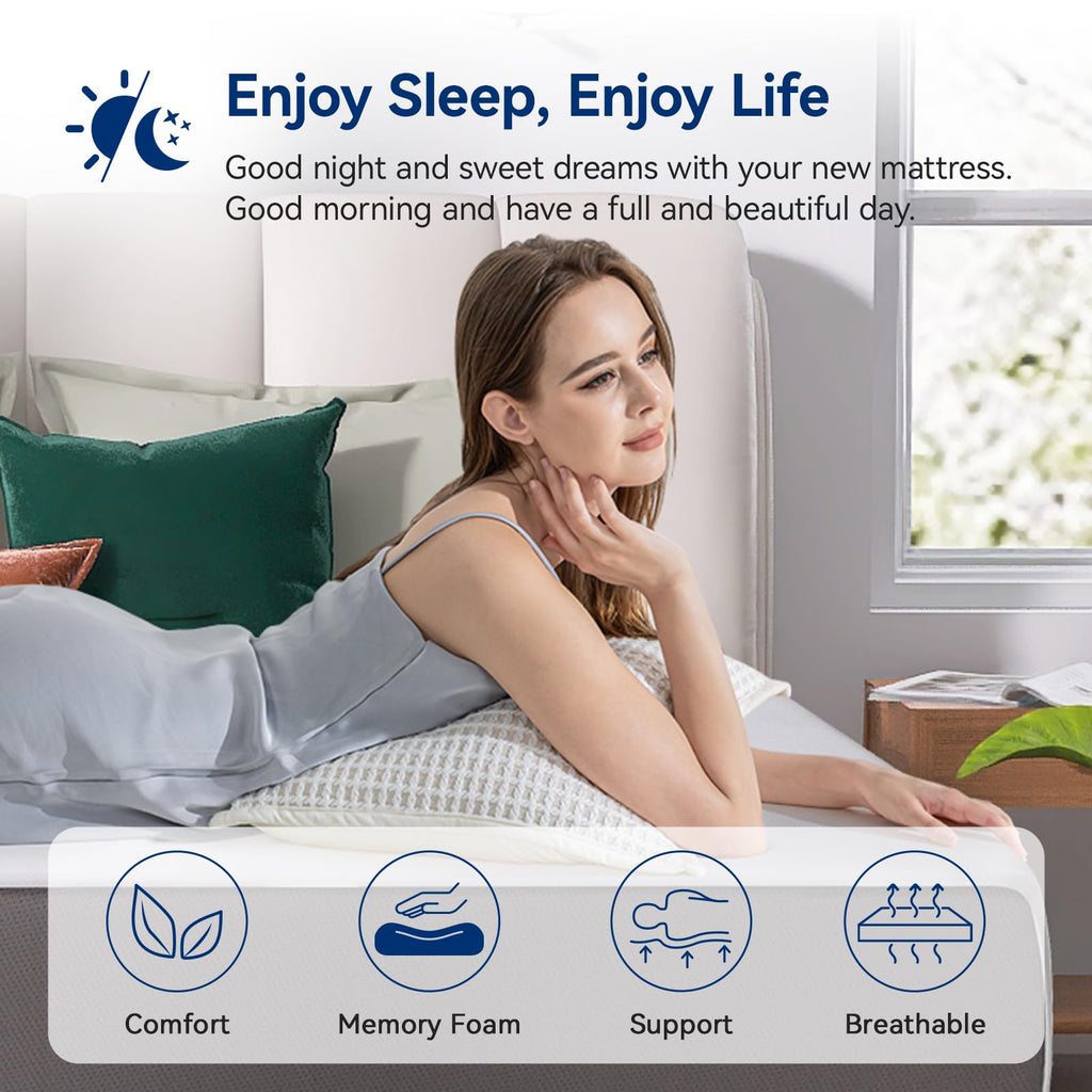 Memory Foam Mattress Medium Firm 12 Inch Full R24114