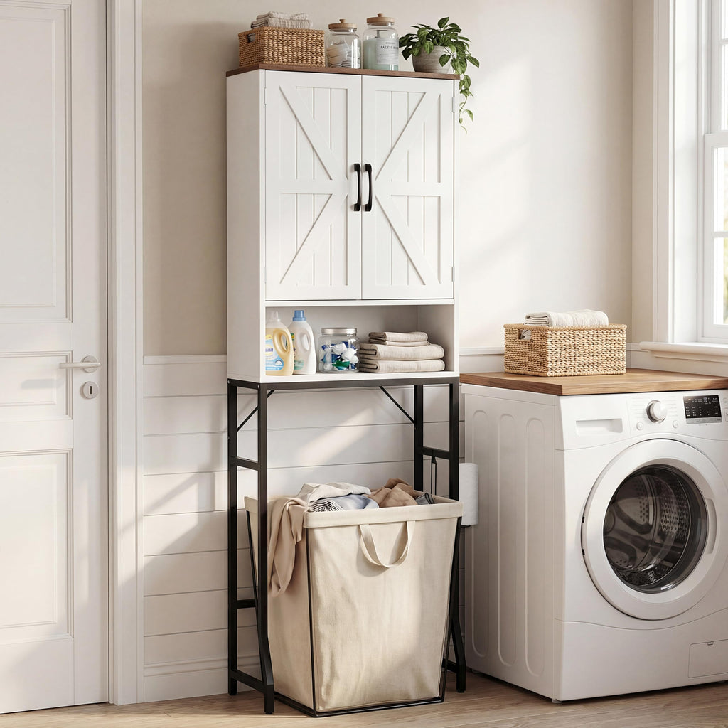 White Over The Toilet Storage Cabinet C590