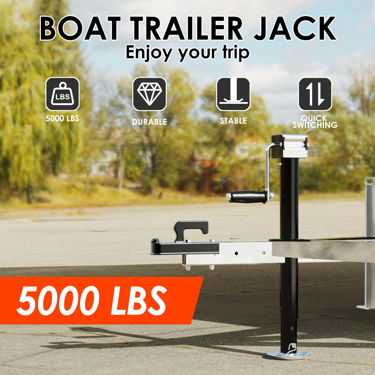 5000 lbs 15" Lift A-Frame Trailer Jack W649820