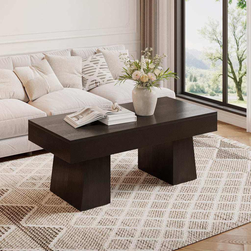Black 47 Inches Wooden Coffee Table R714