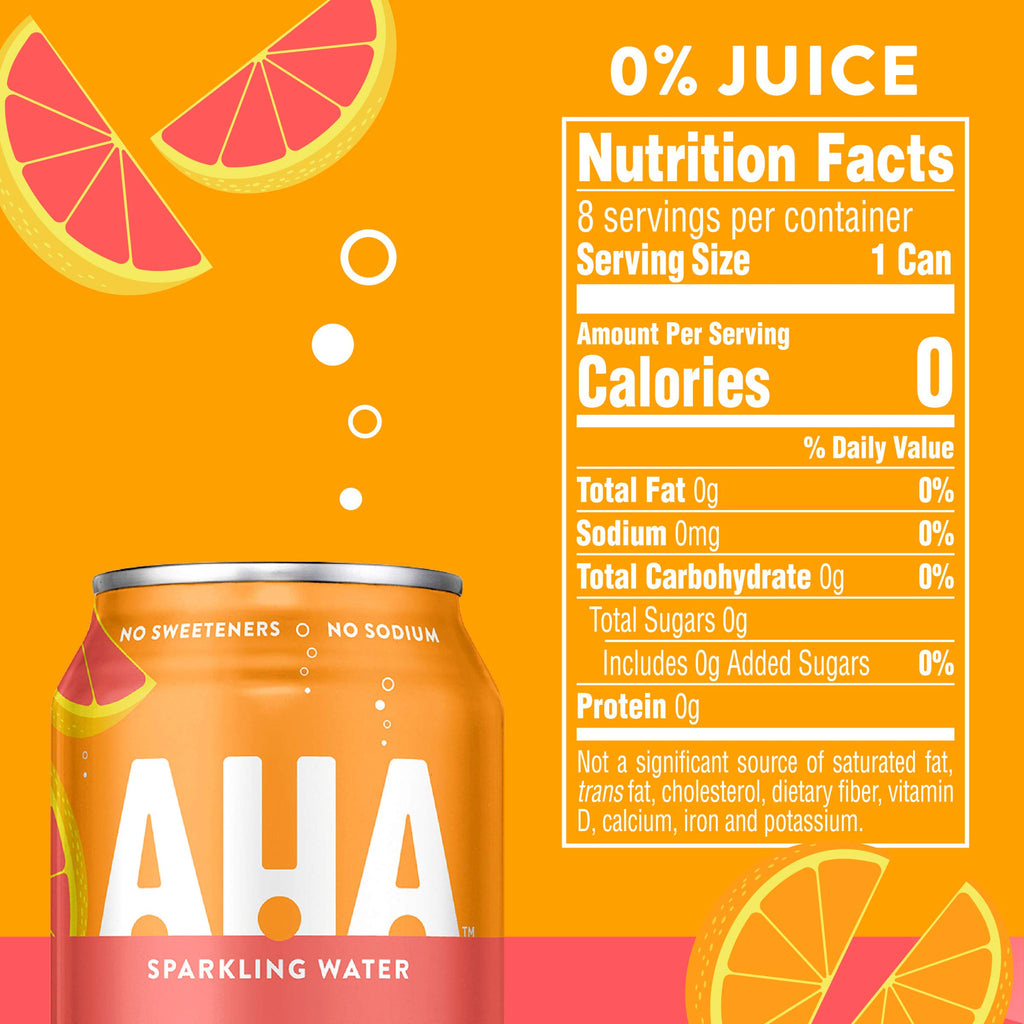 Orange Grapefruit Sparkling Water 8 Pack I92235