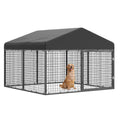 Large Outdoor Dog Enclosure with Roof V7913