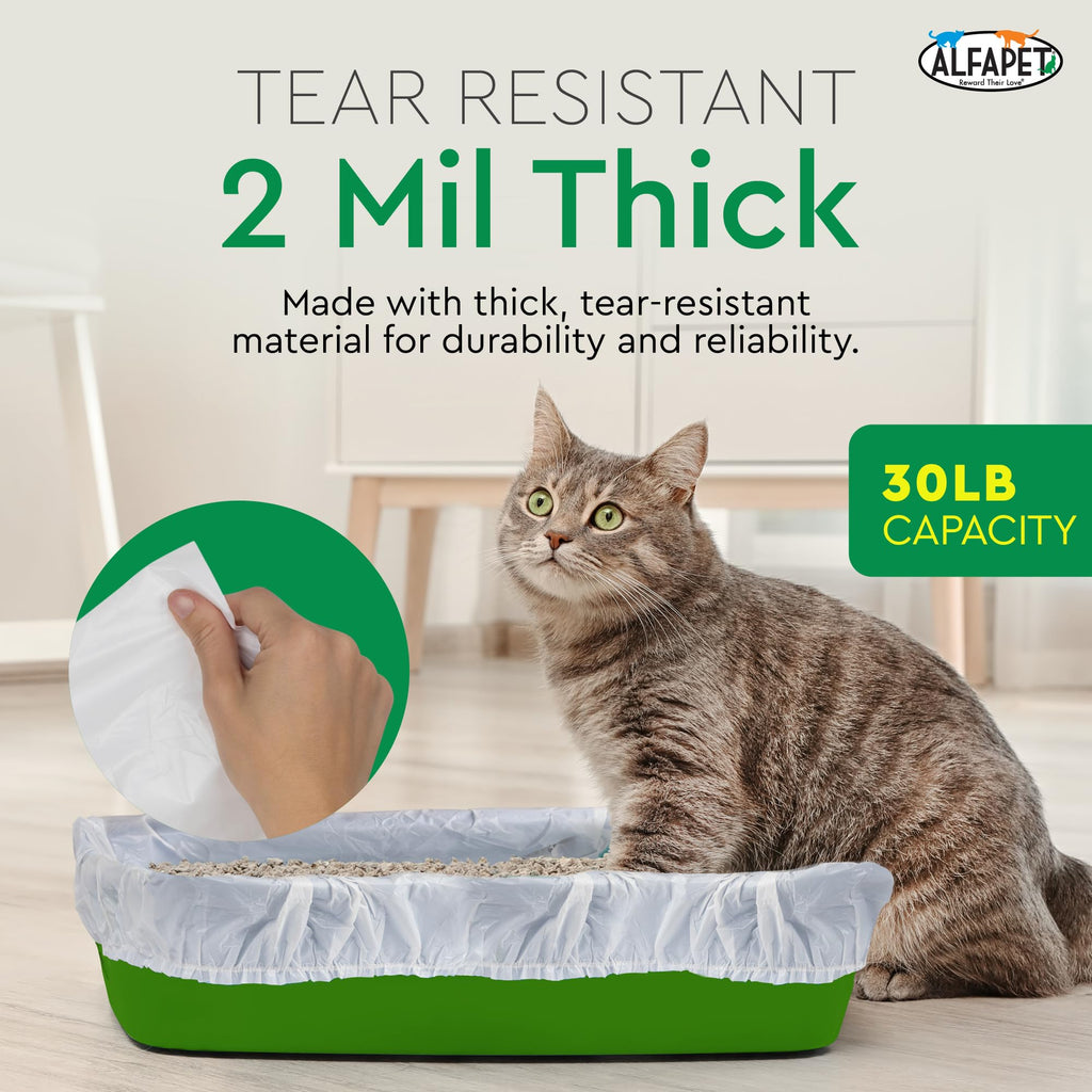 Super Jumbo 15Count Tear-Resistant Waterproof Cat Litter Box Liners E813