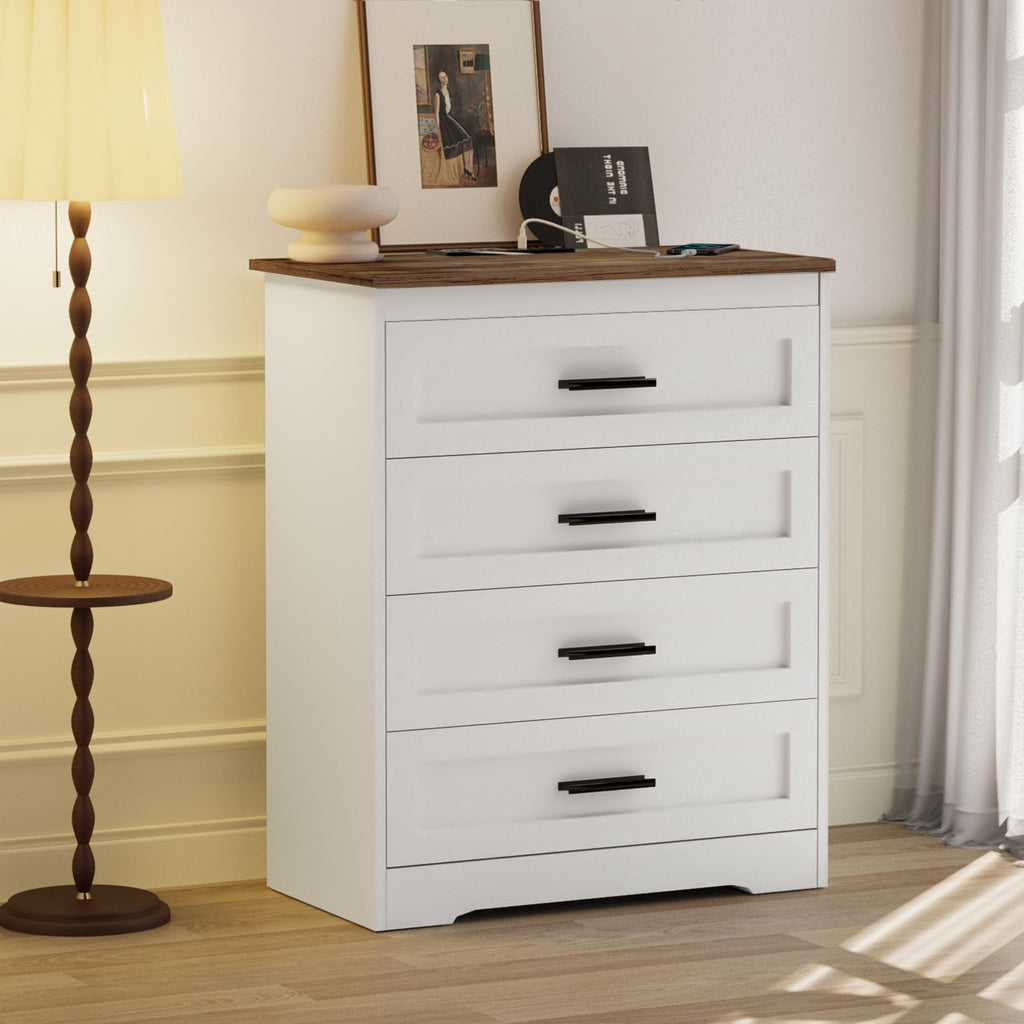 White 4 Drawer Dresser Q744968