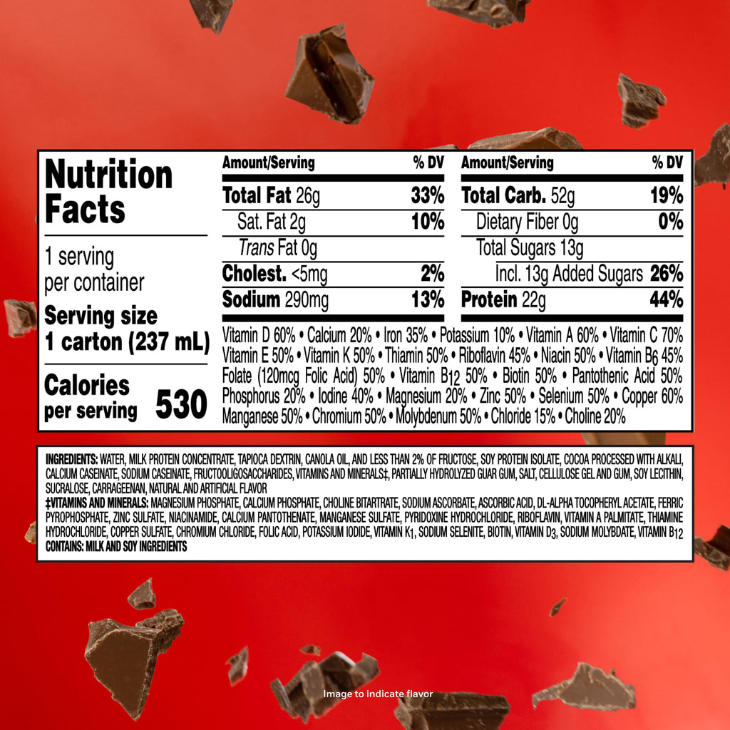 High Calorie Nutritional Drink, Chocolate, 8 Fl Oz, 24 pk X23577