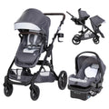 Single to Double Modular Stroller Travel System with Infant Car Seat M64561