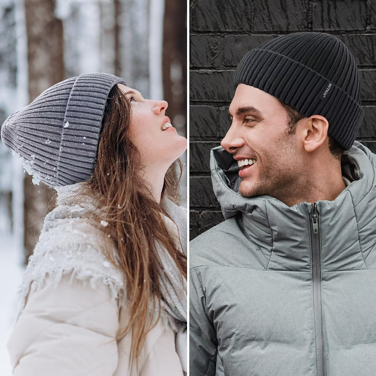 Merino Wool Knit Beanie Hat Z640534