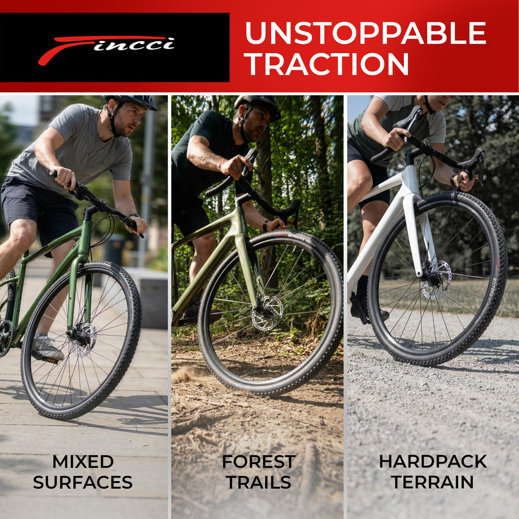 700x40c Gravel Bike Tire & Tubes Schrader Foldable 28" L839806