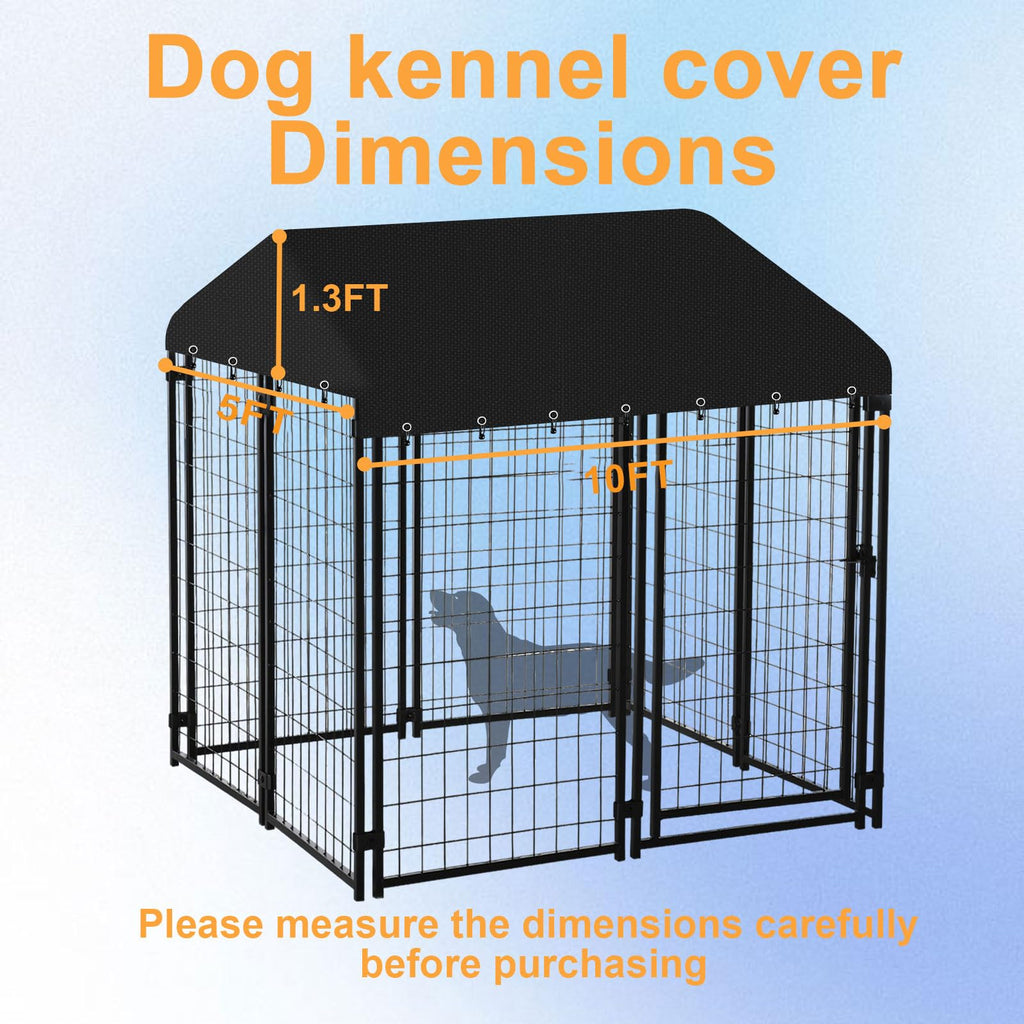 10' x 5' Heavy Duty Waterproof Oxford Cloth Dog Kennel Cover E651987
