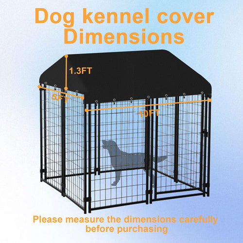 10' x 5' Heavy Duty Waterproof Oxford Cloth Dog Kennel Cover E651987