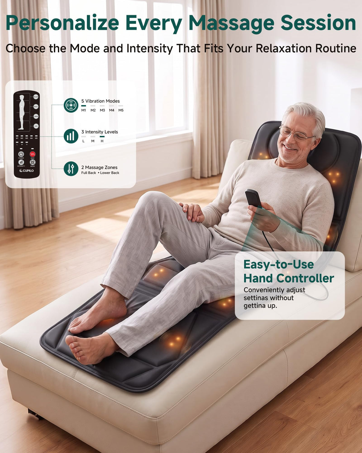 Full Body Massage Mat with Heat P193