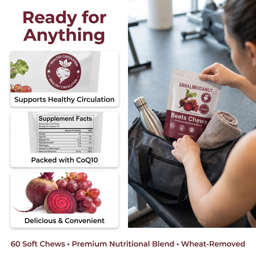Beets Chews Dietary Supplement, 60 Count R22561