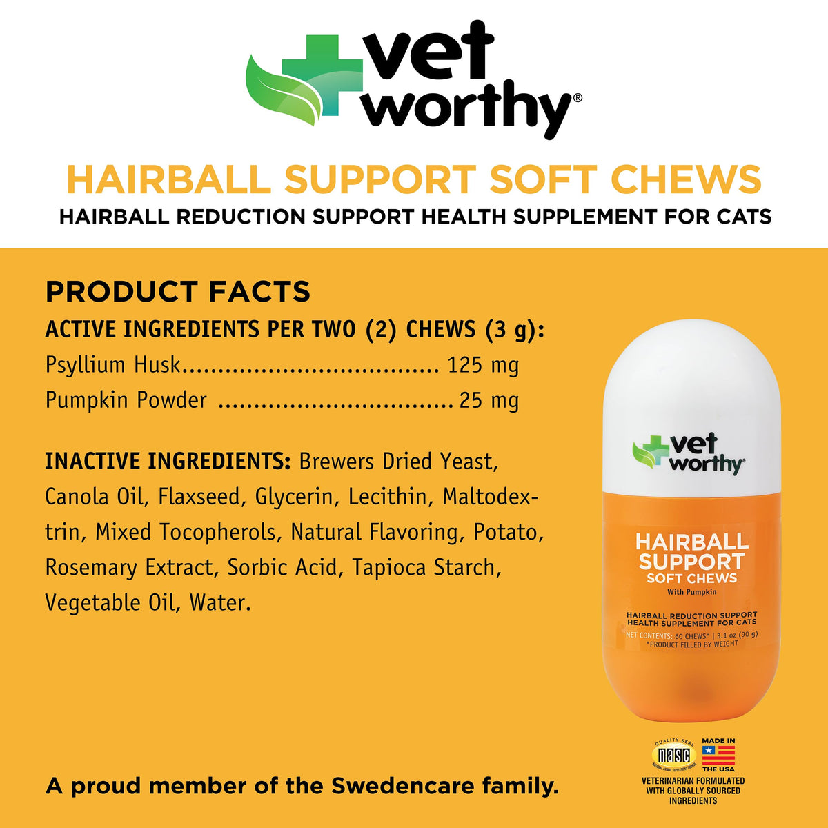 Hairball Support for Cats 60ct L973111
