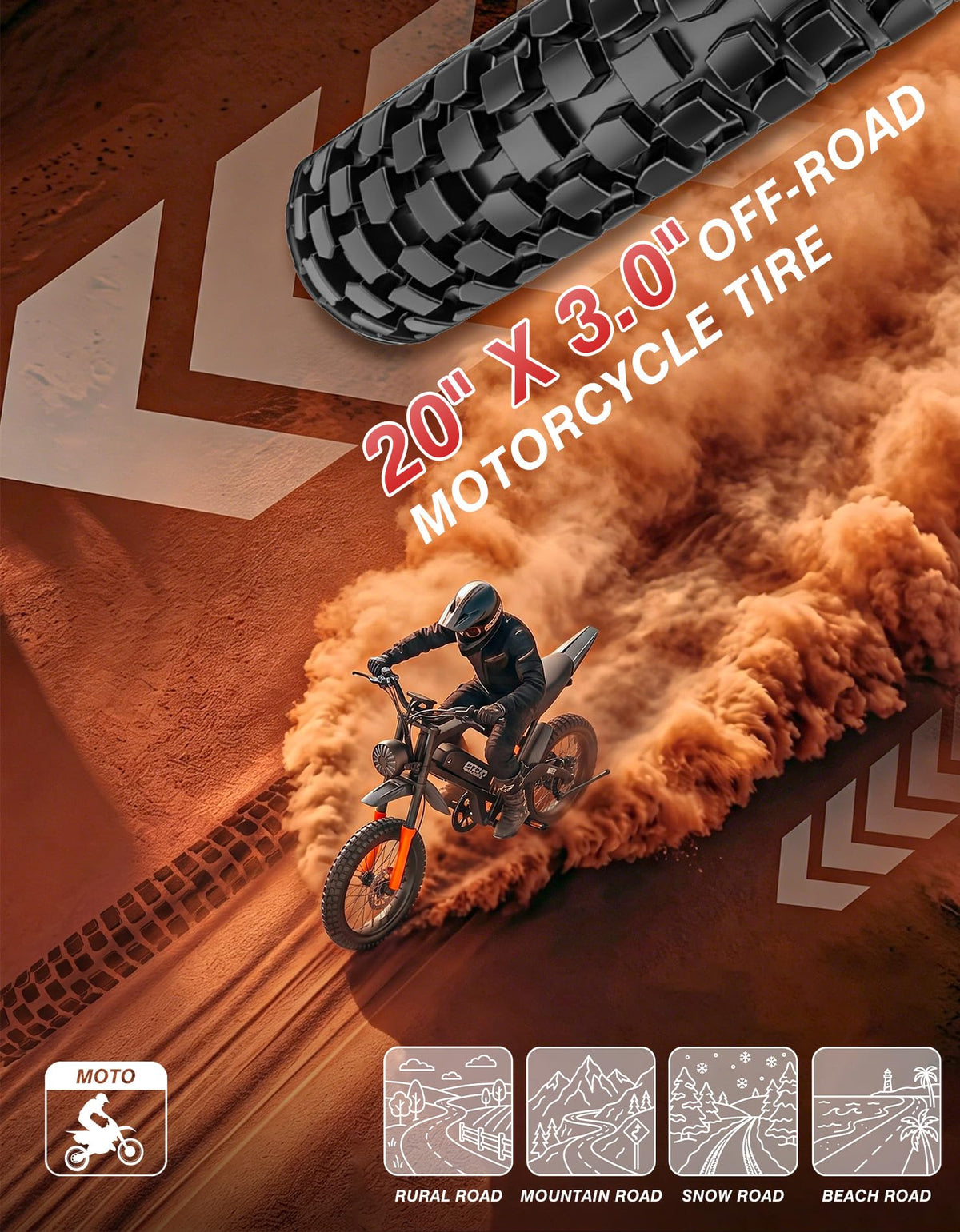 5500W Electric Dirt Bike with 48V 30AH Battery V964