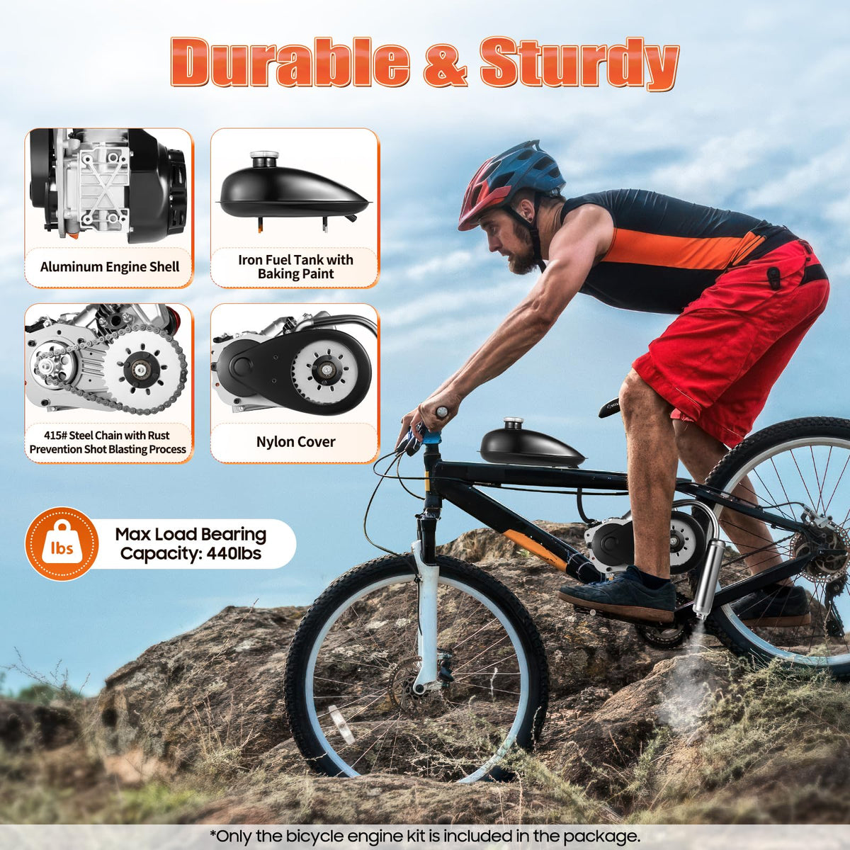4-Stroke Bike Motor Kit with Chain Drive Z4494
