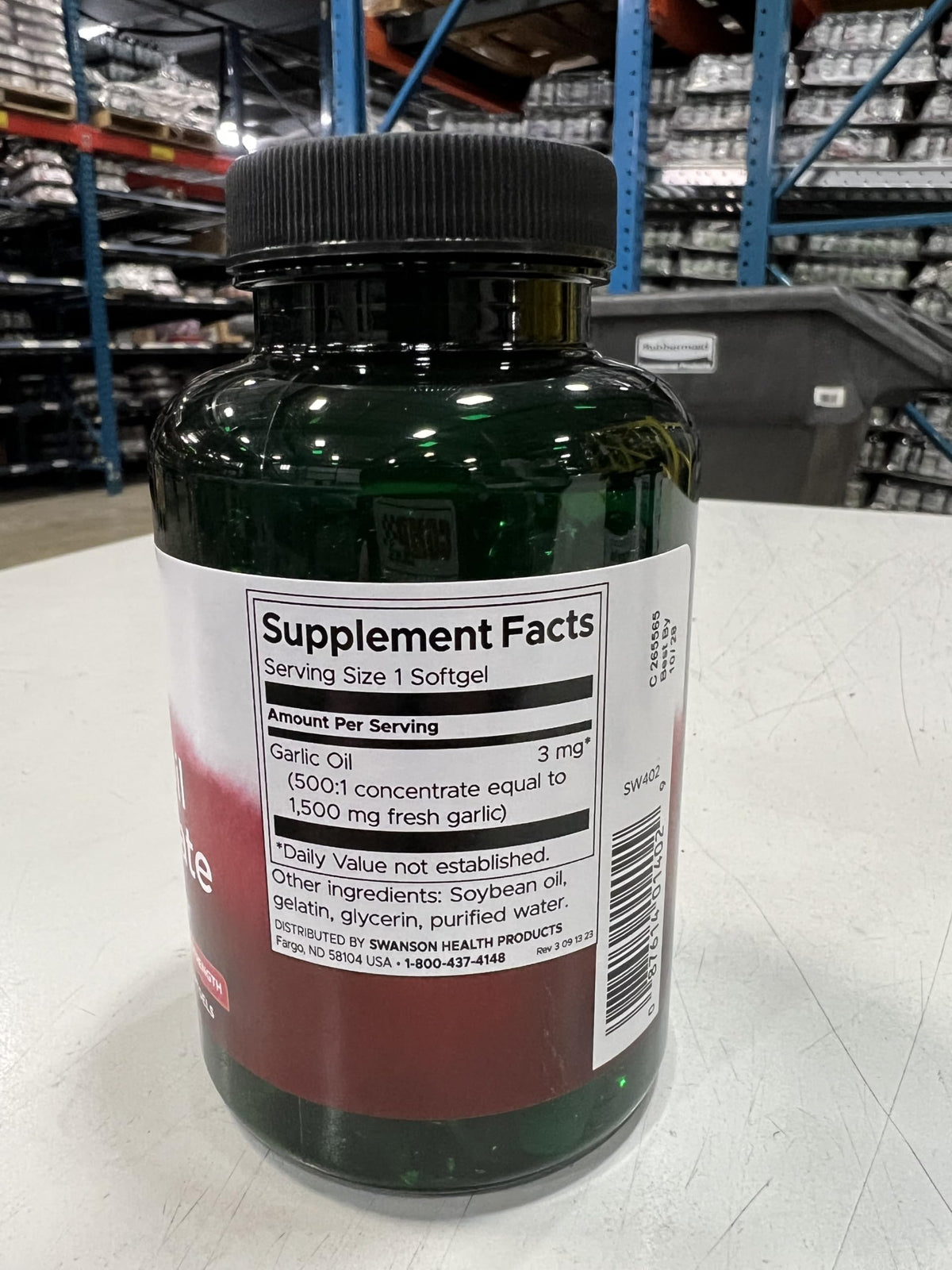 Garlic Oil 1500 mg 500 Softgels A201