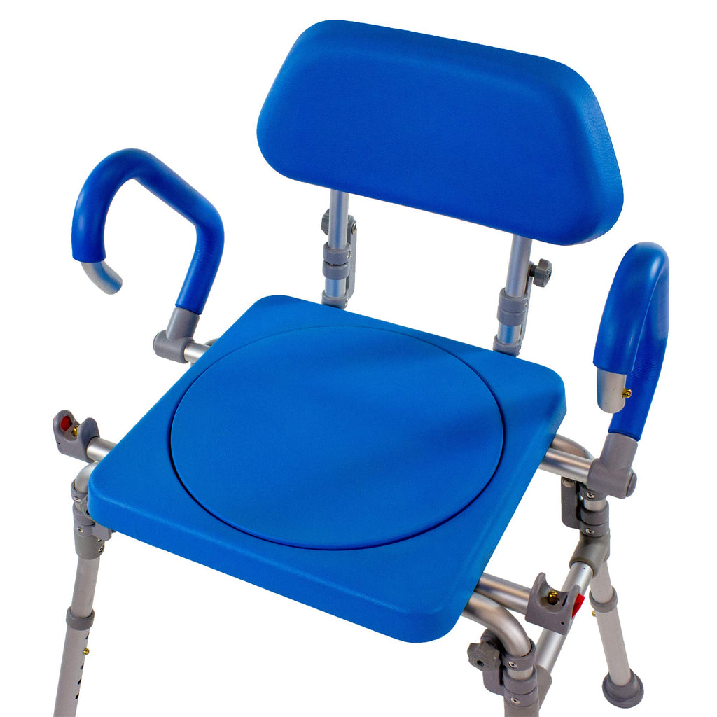 Folding Shower Chair with Padded Seat Armrests Backrest G51802
