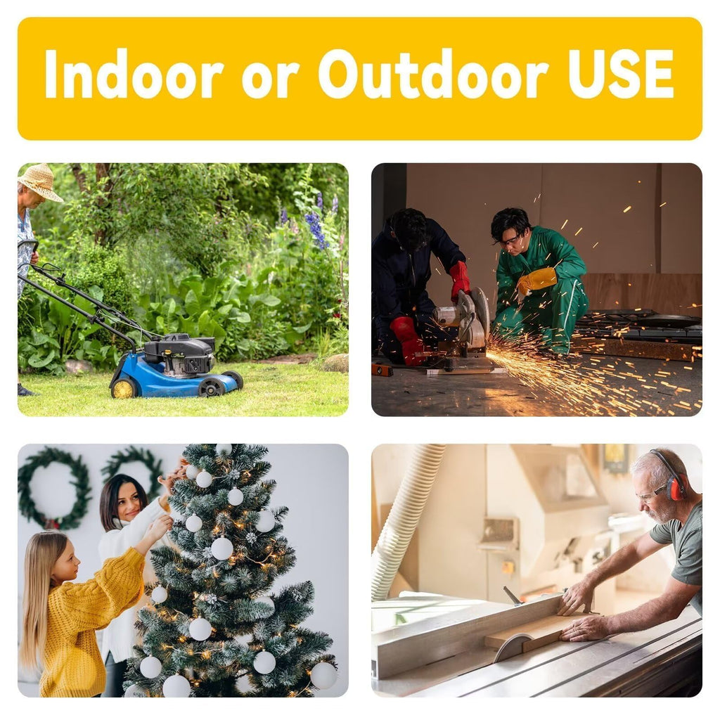 50 Ft Outdoor Extension Cord 3 Outlets Yellow J445654