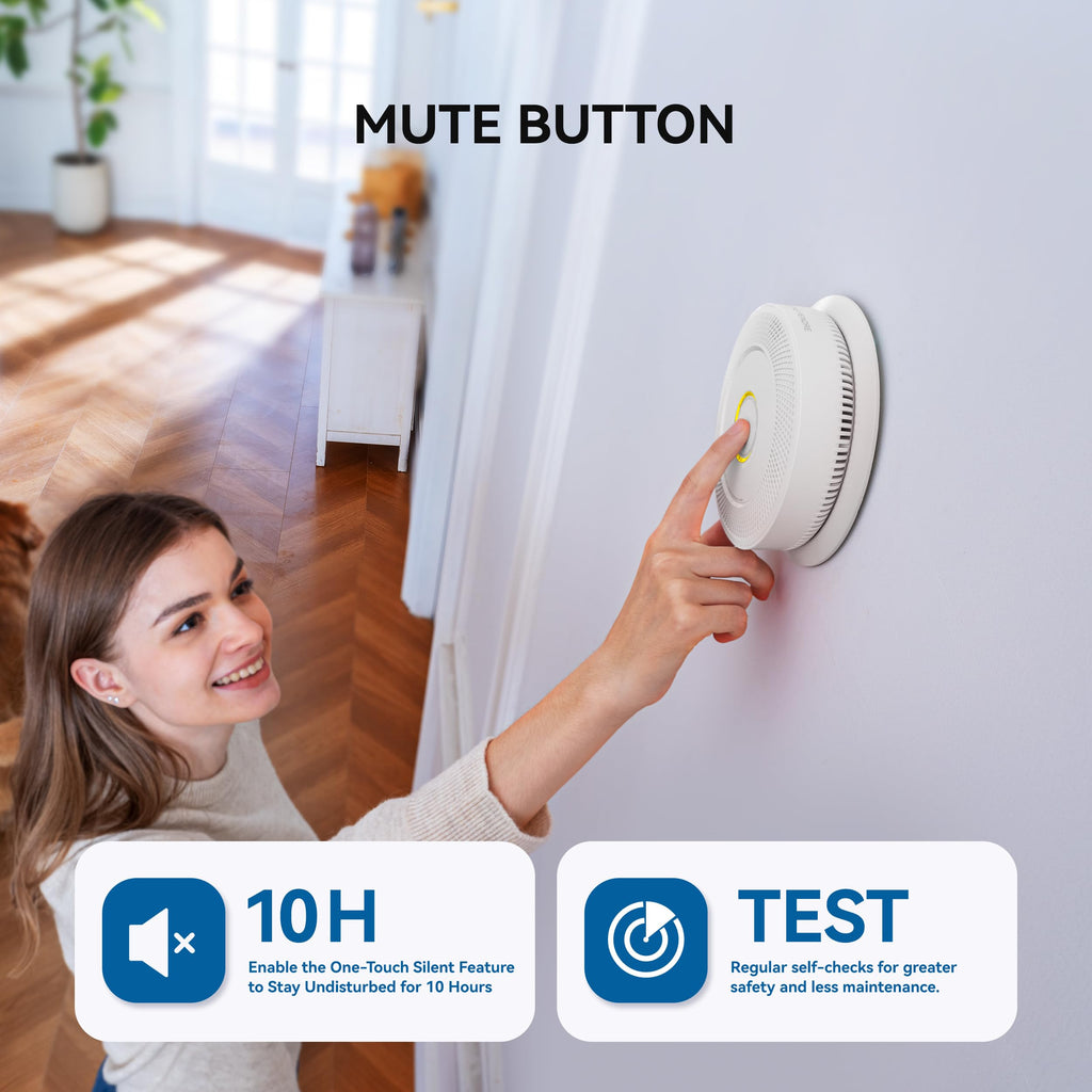 Smoke and Carbon Monoxide Detector 10-Year Battery L932