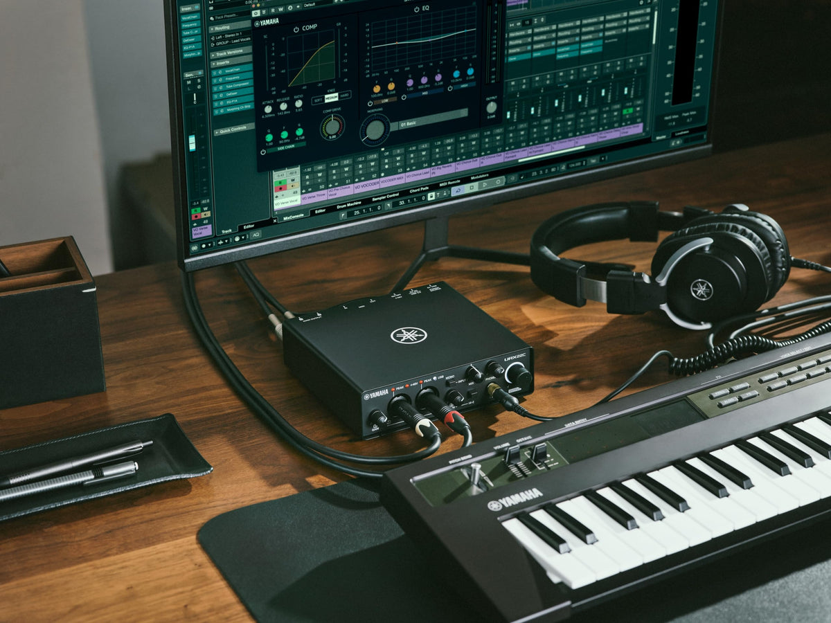 2-in/2-out USB-C Audio/MIDI Interface with 32-bit/192kHz Support, Black R3549