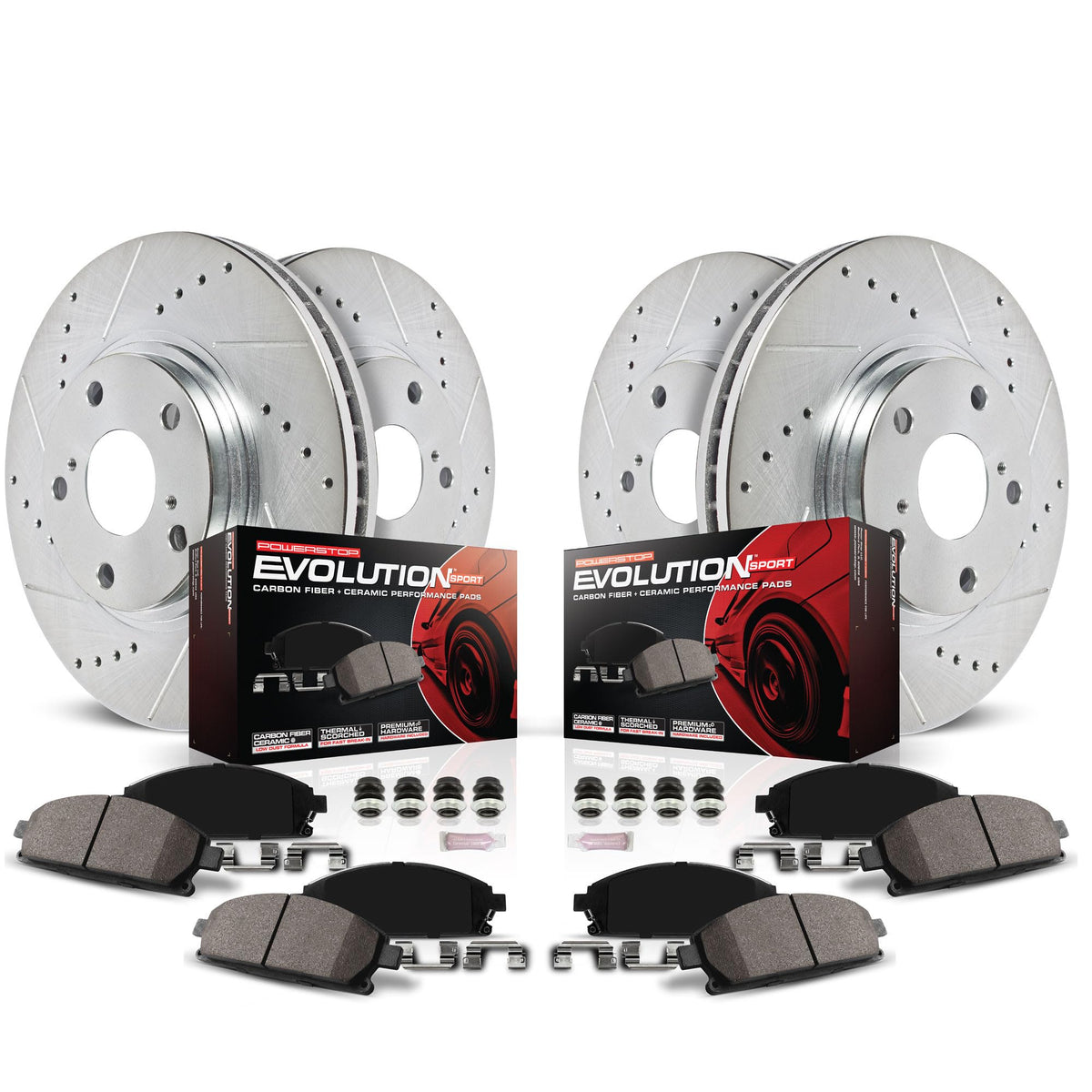 Brake Pad & Rotor Kit Front & Rear E727606