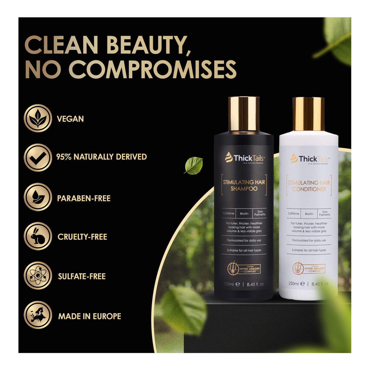 Biotin Caffeine Shampoo and Conditioner Set E3809