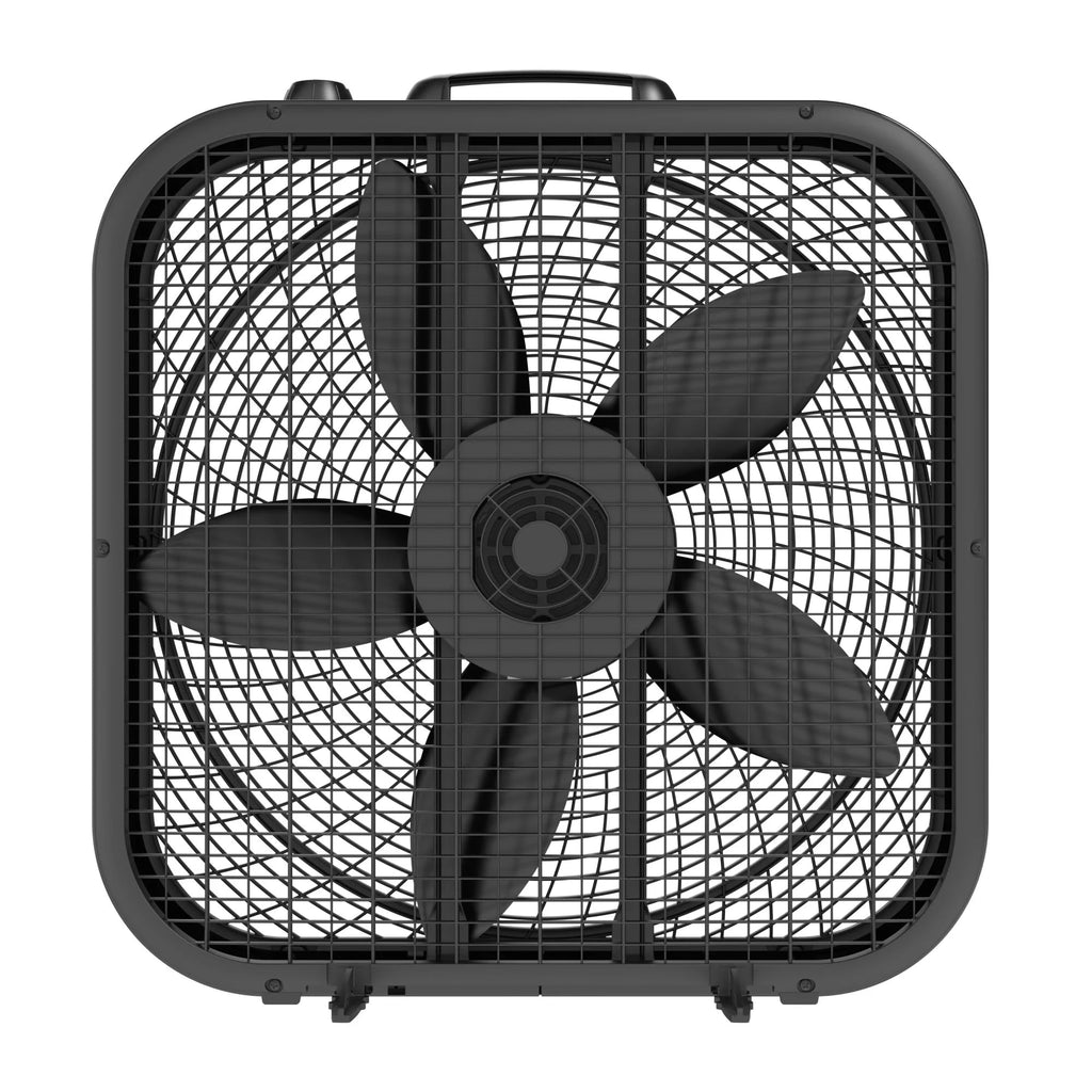 20" Classic Box Fan, 3 Speeds, Black D925