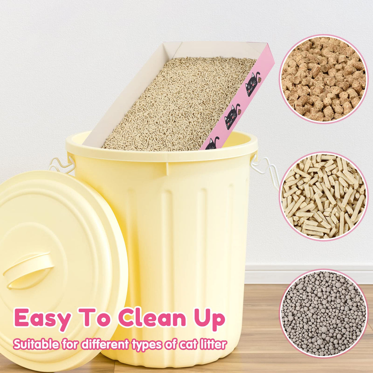 30 Pack Disposable Paper Cat Litter Box D303