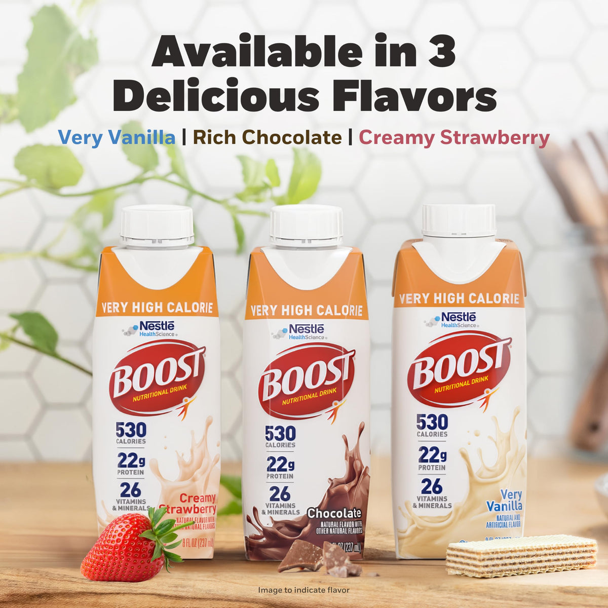 High Calorie Nutritional Drink, Chocolate, 8 Fl Oz, 24 pk X23577