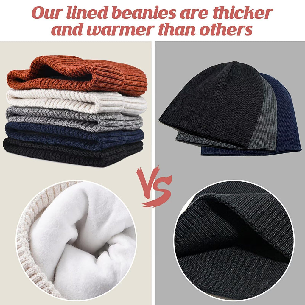 Merino Wool Knit Beanie Hat Z640534