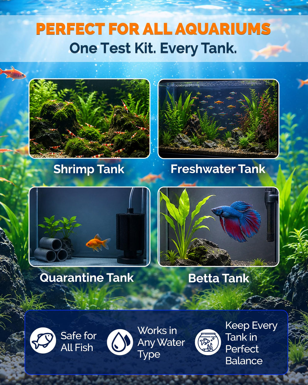 App-Enabled 10-in-1 Aquarium Water Test Kit C1187
