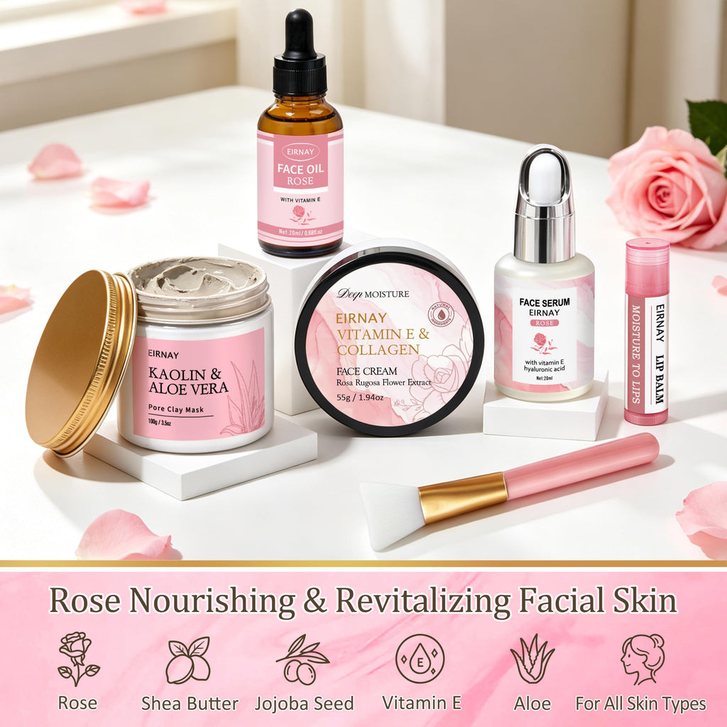 23pcs Rose Spa Gift Baskets P9408