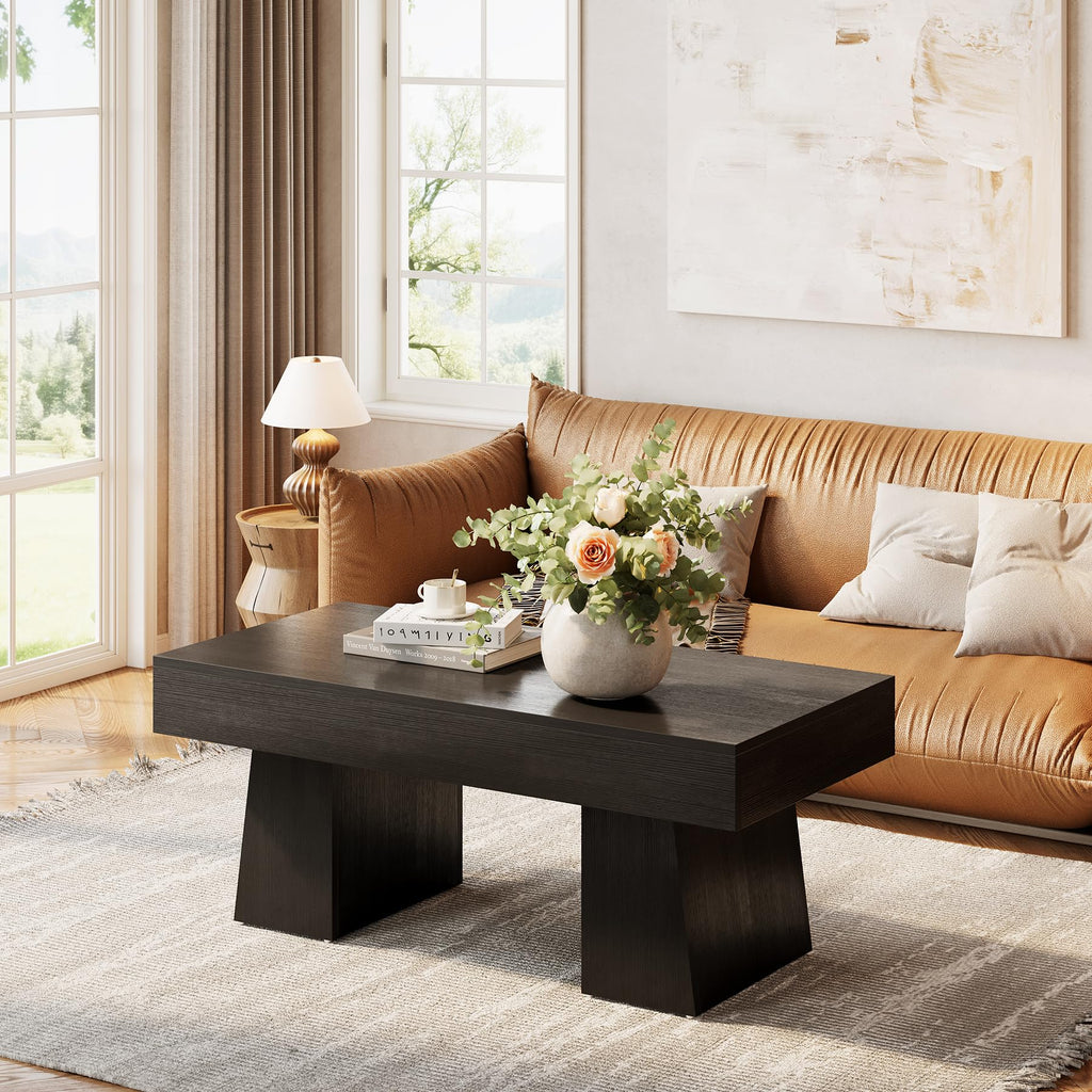 Black 47 Inches Wooden Coffee Table R714